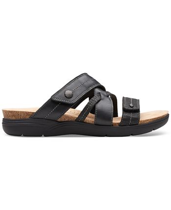 Clarks Women's Kele Willow Slides - Lightweight Slide Sandals With Cushioned Comfort - View #10