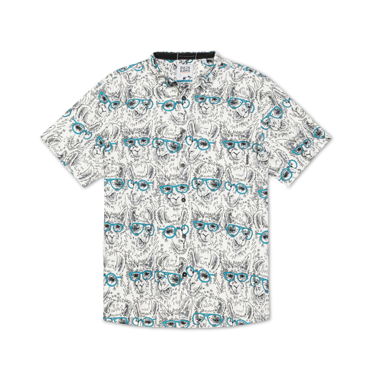 Men's Llama M.d. - 7-seas Button Up Shirt - Open White