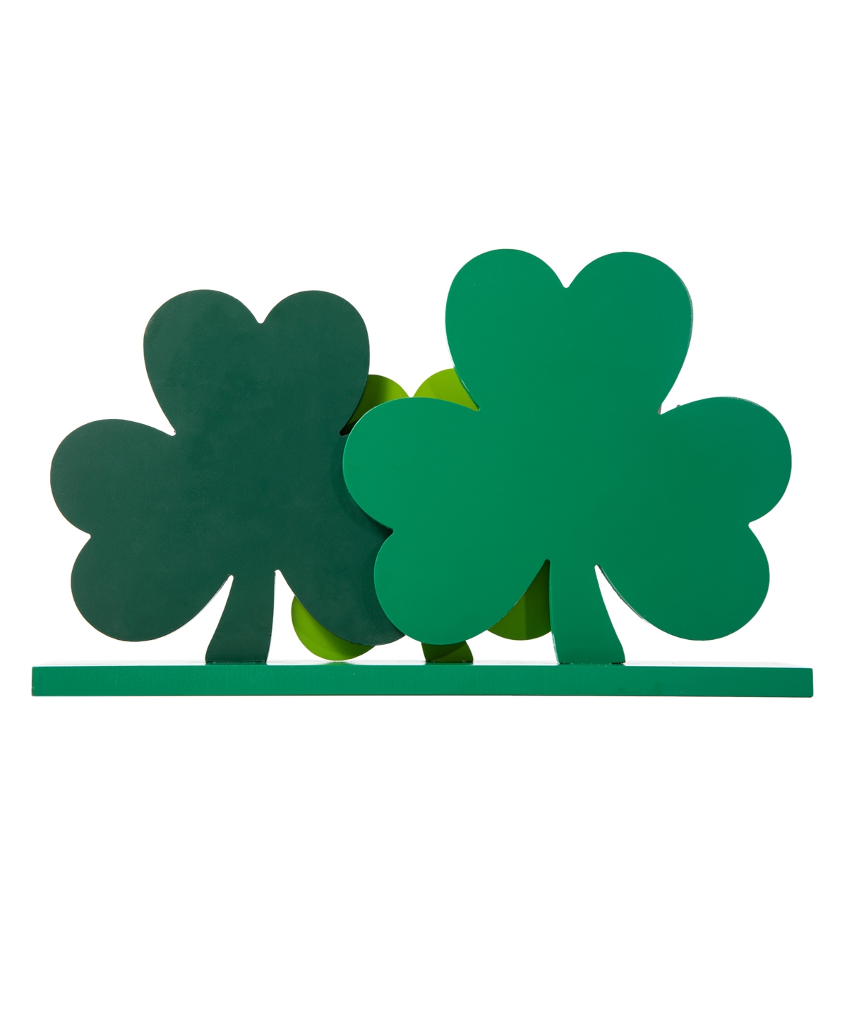 Shop Glitzhome 16" L St. Patrick's Wooden Shamrocks Table Decor In Multi