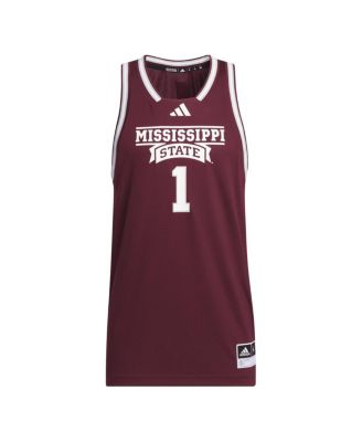 Men's #1 Maroon Mississippi State Bulldogs Swingman Jersey