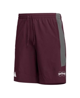 Men's Maroon Mississippi State Bulldogs AEROREADY Shorts