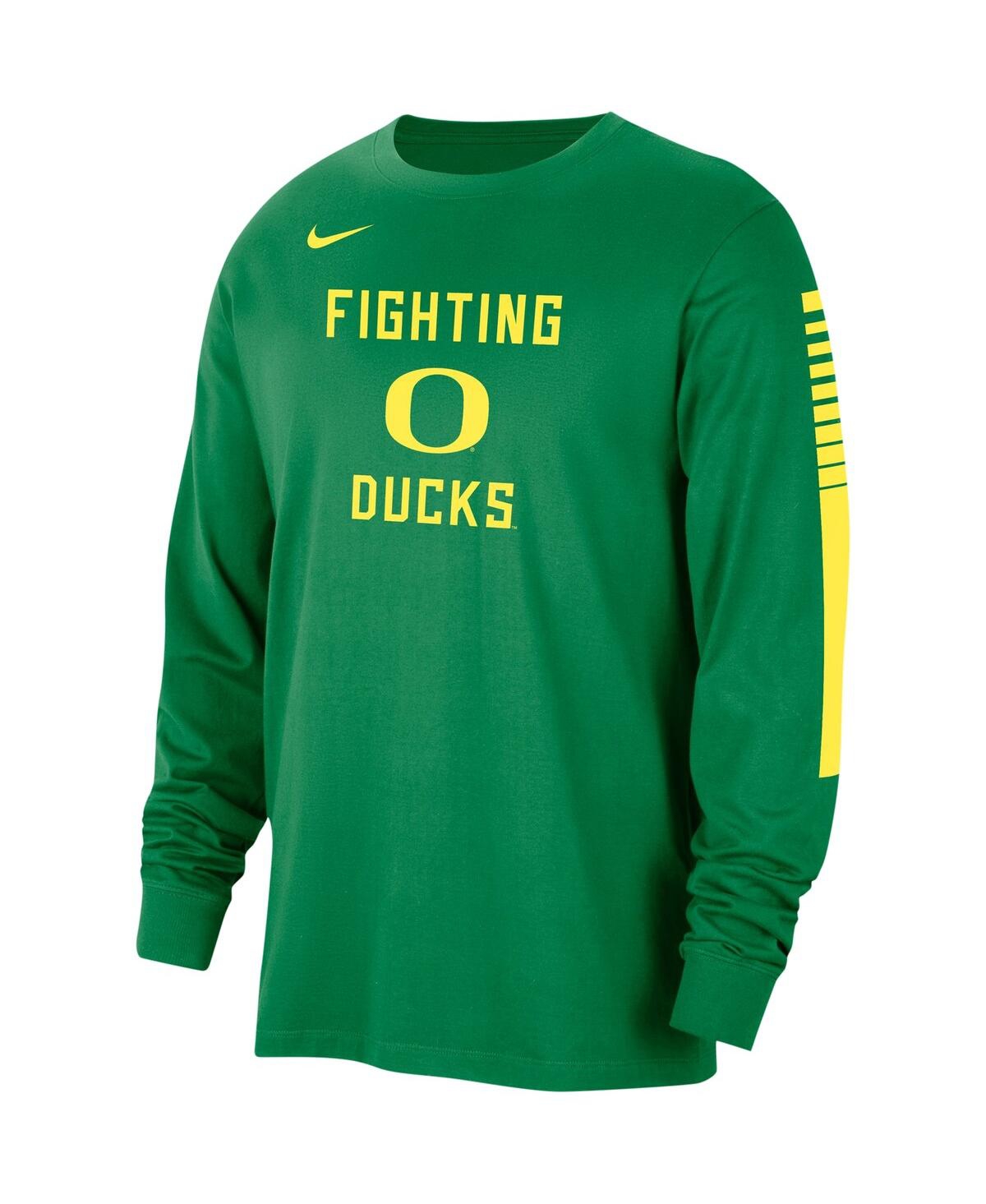 Men's NikeOregon Ducks Slam Dunk Long Sleeve T-shirt - Green