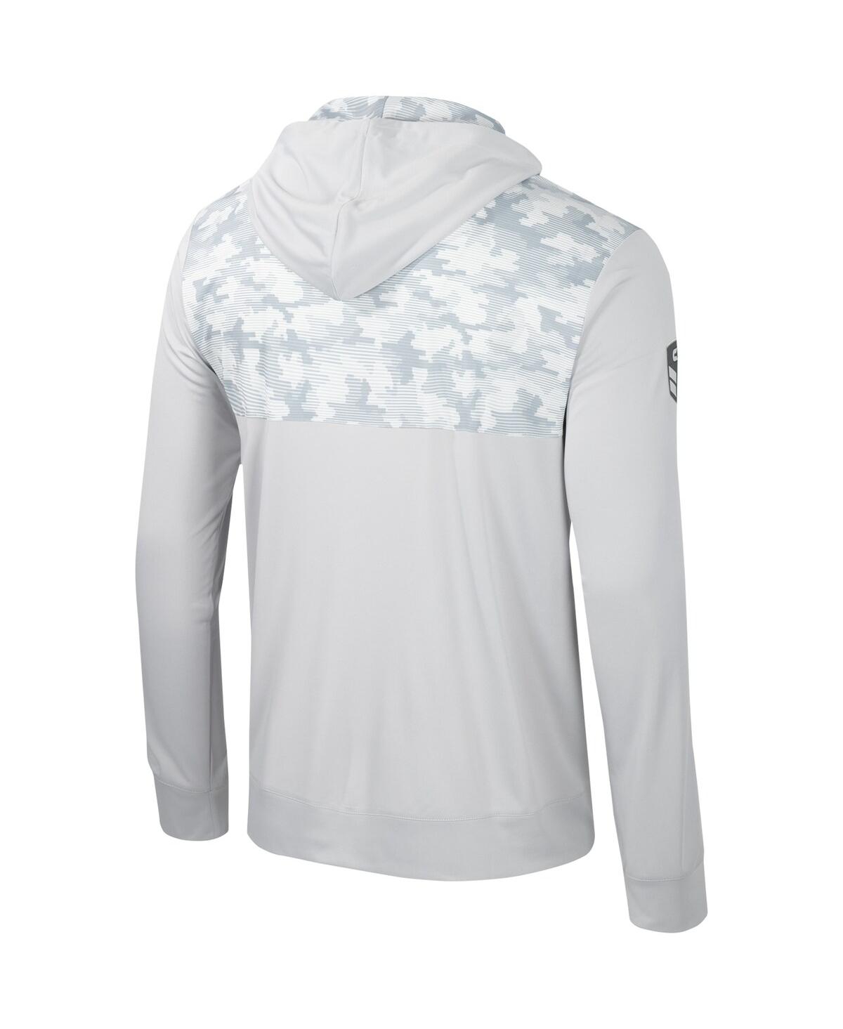 Shop Colosseum Men's  Gray Oregon Ducks Oht Military-inspired Appreciation Long Sleeve Hoodie T-shirt