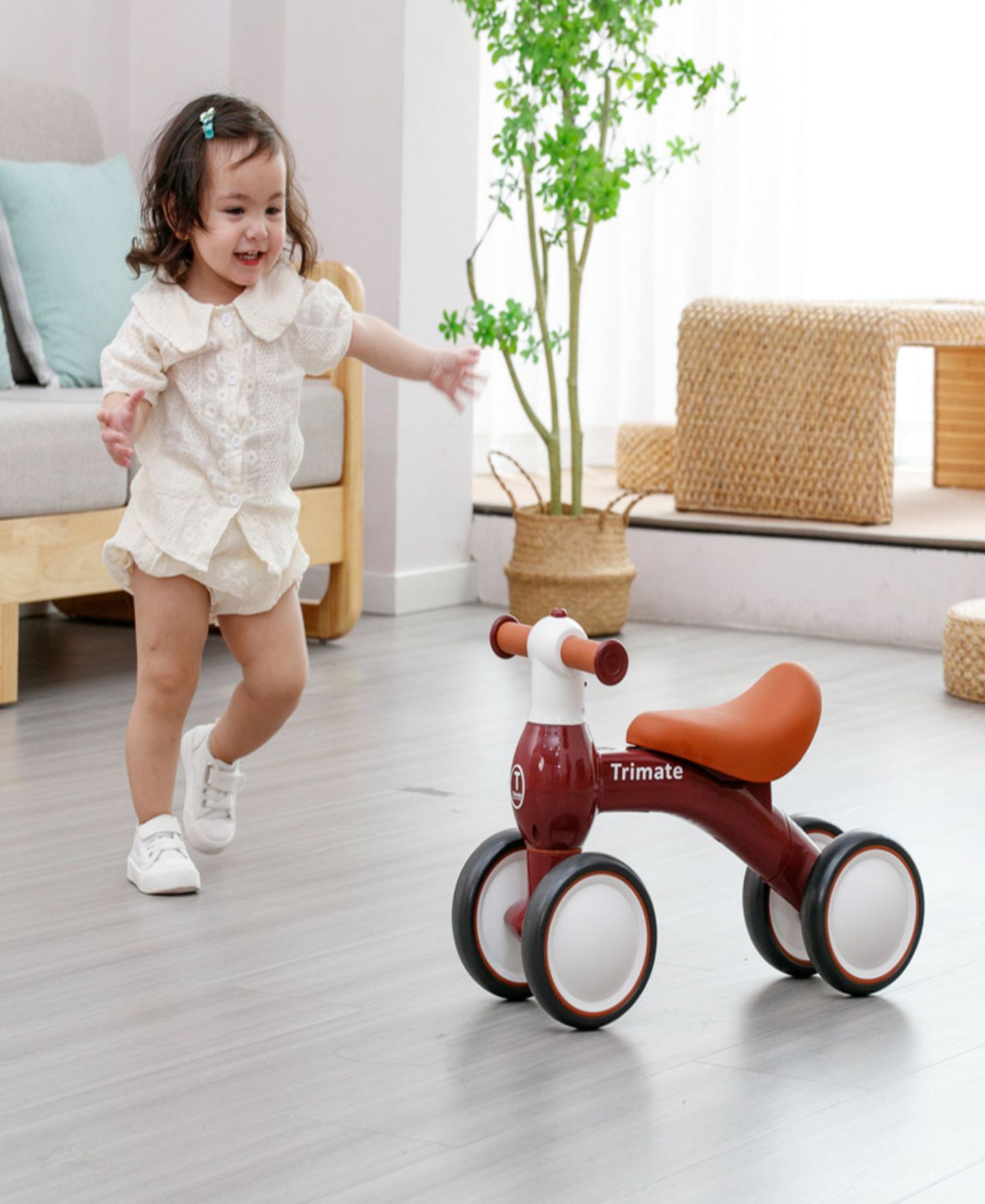 Детская игрушка Trimate No-Pedal Balance Bike, 66 lbs Capacity, Ages 12-24 Months — фото 5