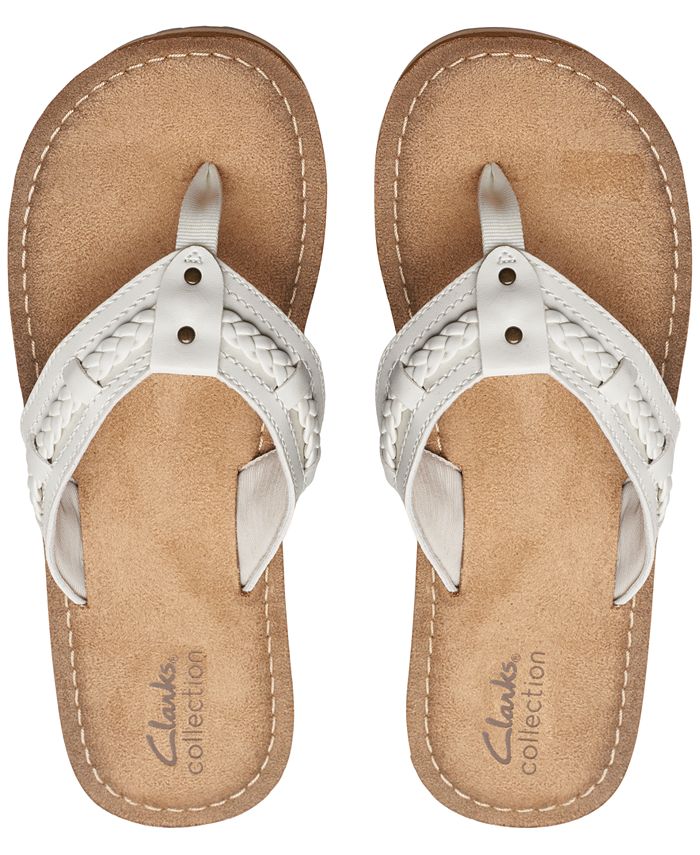 Clarks women's fenner nerice 2025 flip flop