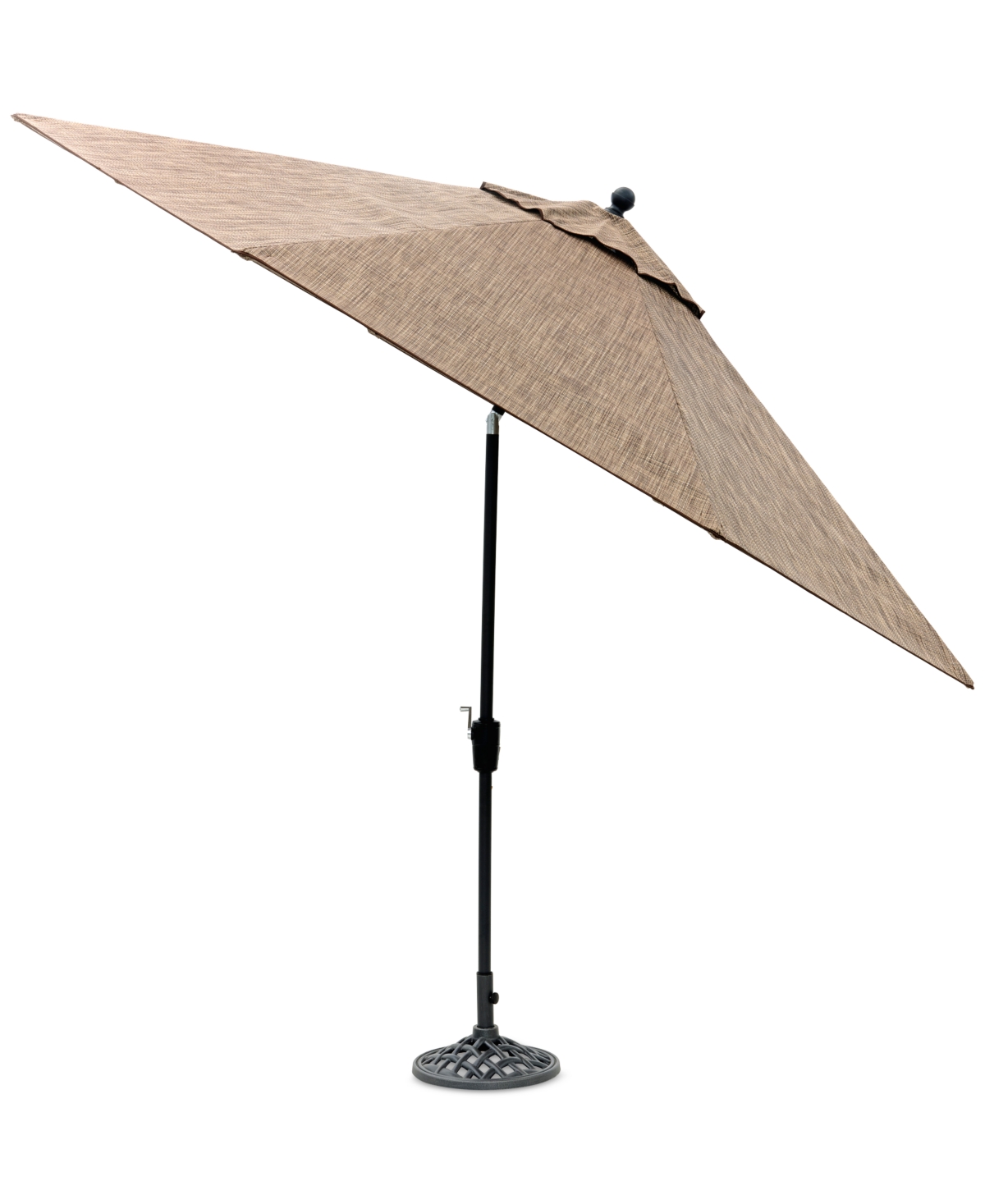 Agio Wythburn Mix And Match Sling 11' Umbrella In Mocha Grey Sling,pewter