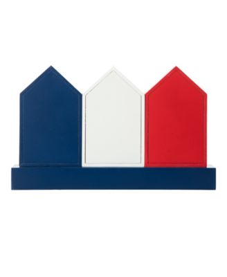 13" L Patriotic, Americana Wooden House-Shaped Table Decor