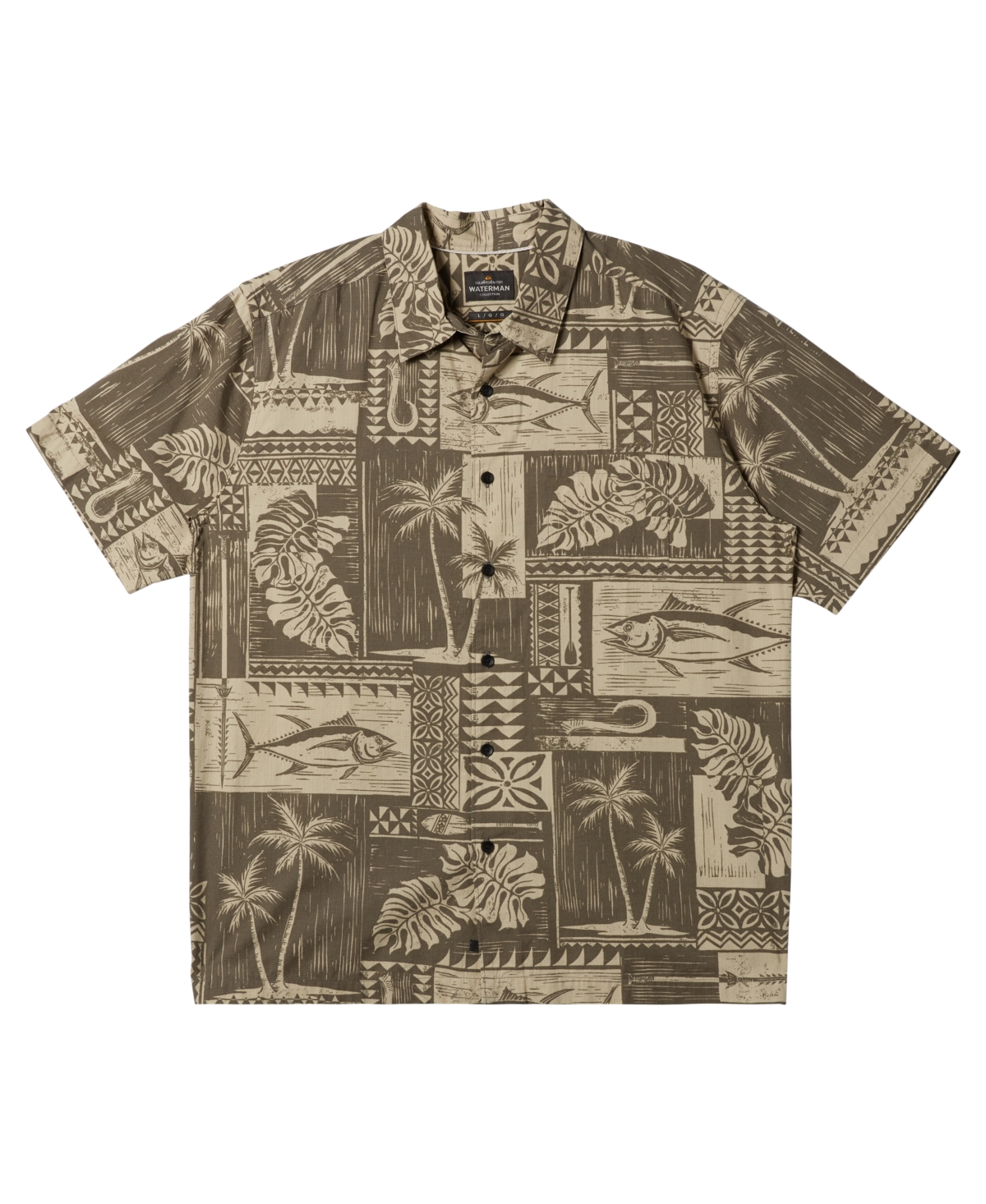 Men's Tuna Palm Short Sleeve Shirt - Bungee