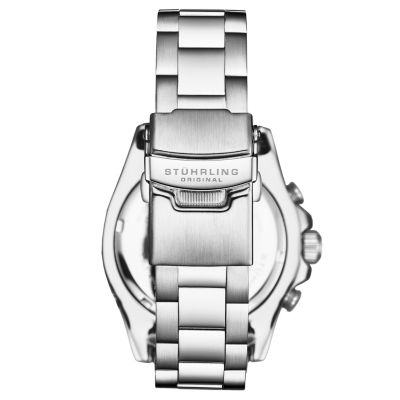 Men's Brigadier Quartz Chronograph Watch 42mm Diver With Stainless Steel Deployant Buckle