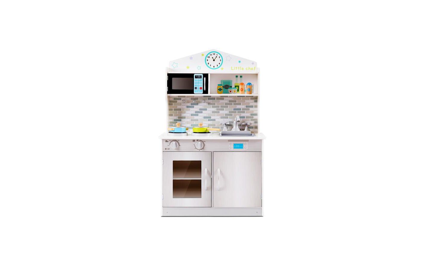 Детская игрушка Slickblue Cooking Play Kitchen, от 3 лет, цвет: Бежевый — фото 1
