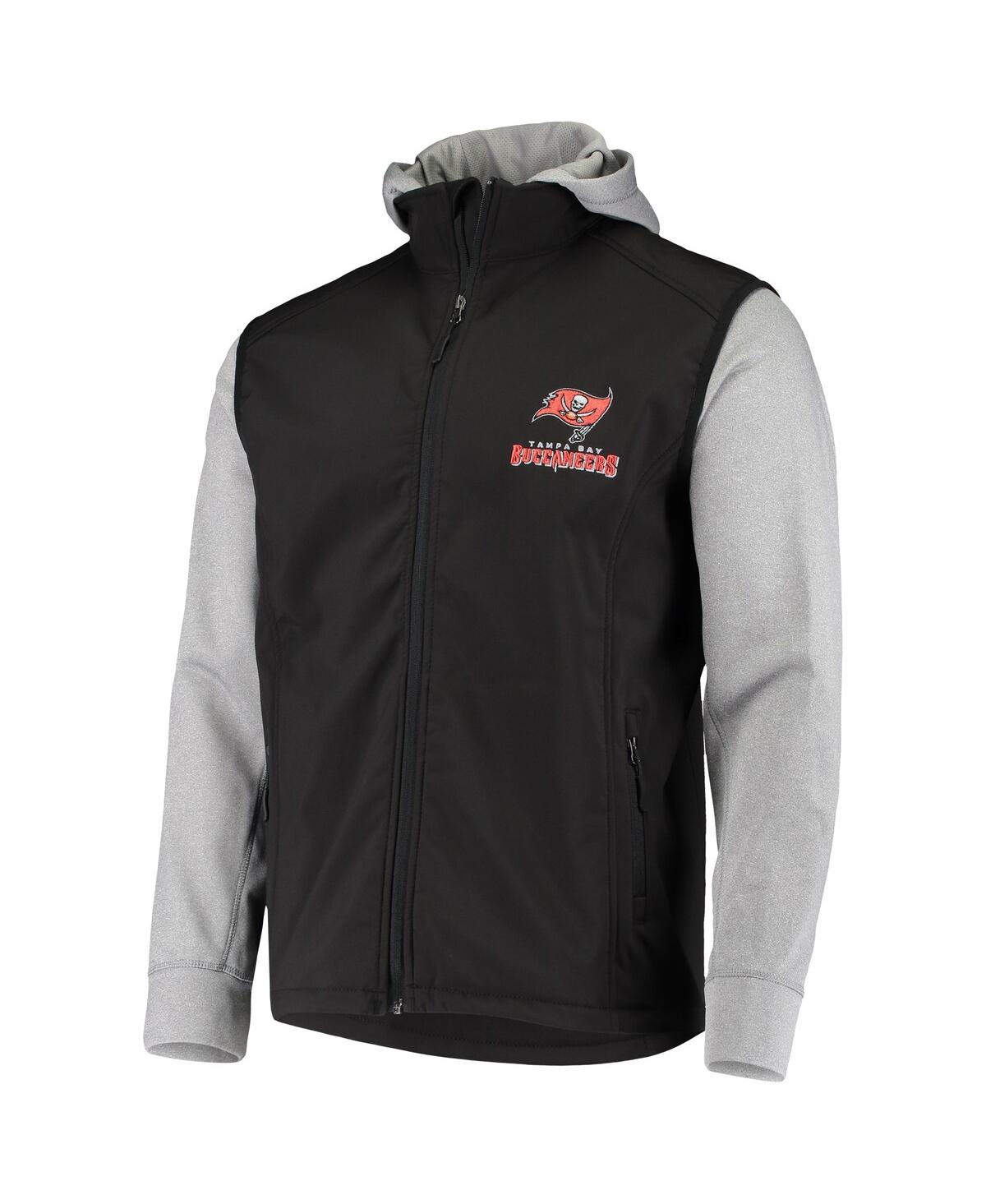 Men's Dunbrooke Black, Gray Tampa Bay Buccaneers Alpha Full-Zip Jacket