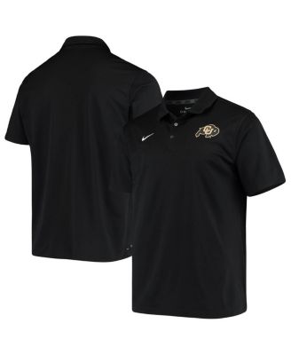 Men's Black Colorado Buffaloes Primary Logo Varsity Performance Polo Shirt