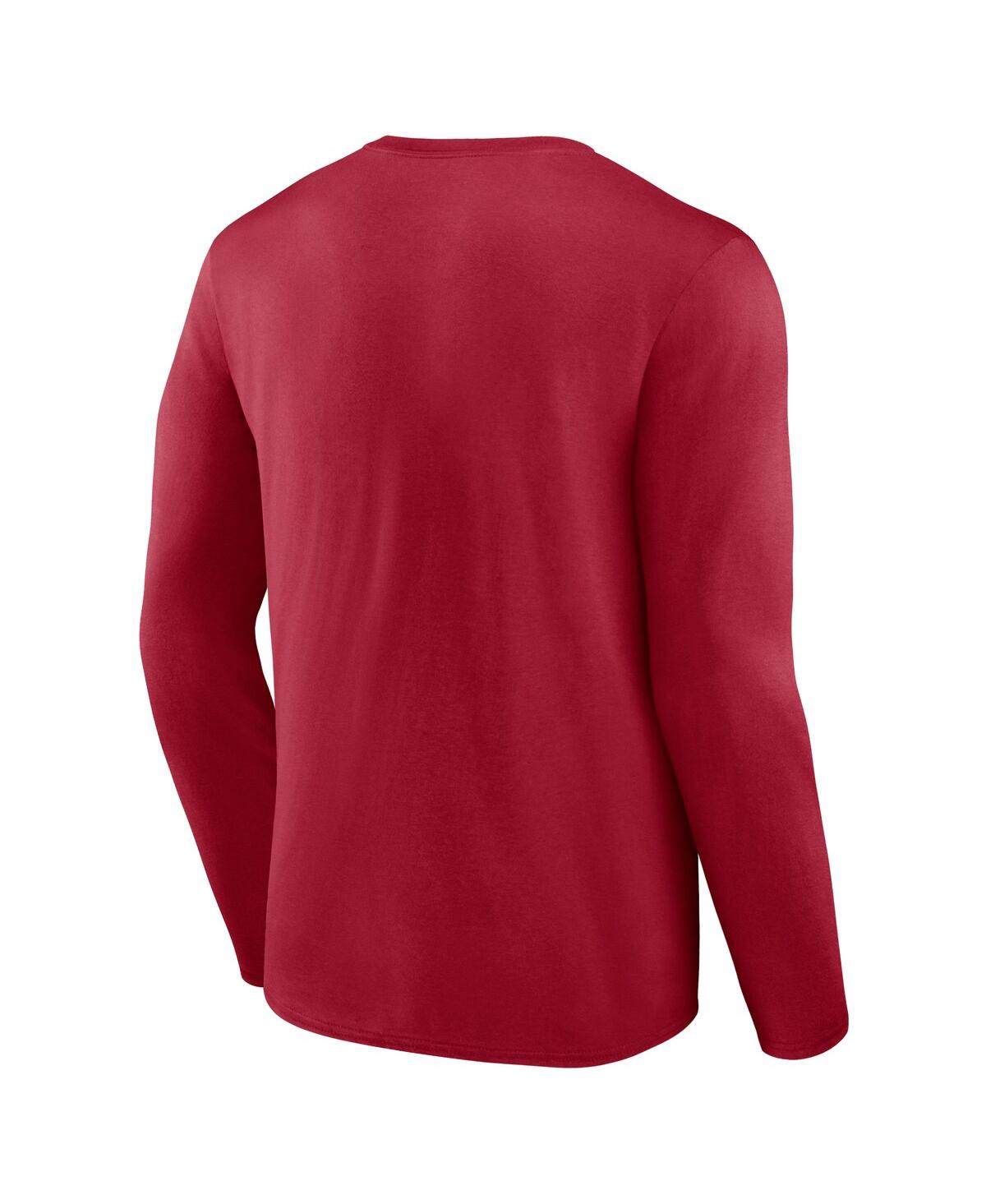 Men's FanaticsTampa Bay Buccaneers Big and Tall Wordmark Long Sleeve T-shirt - Red