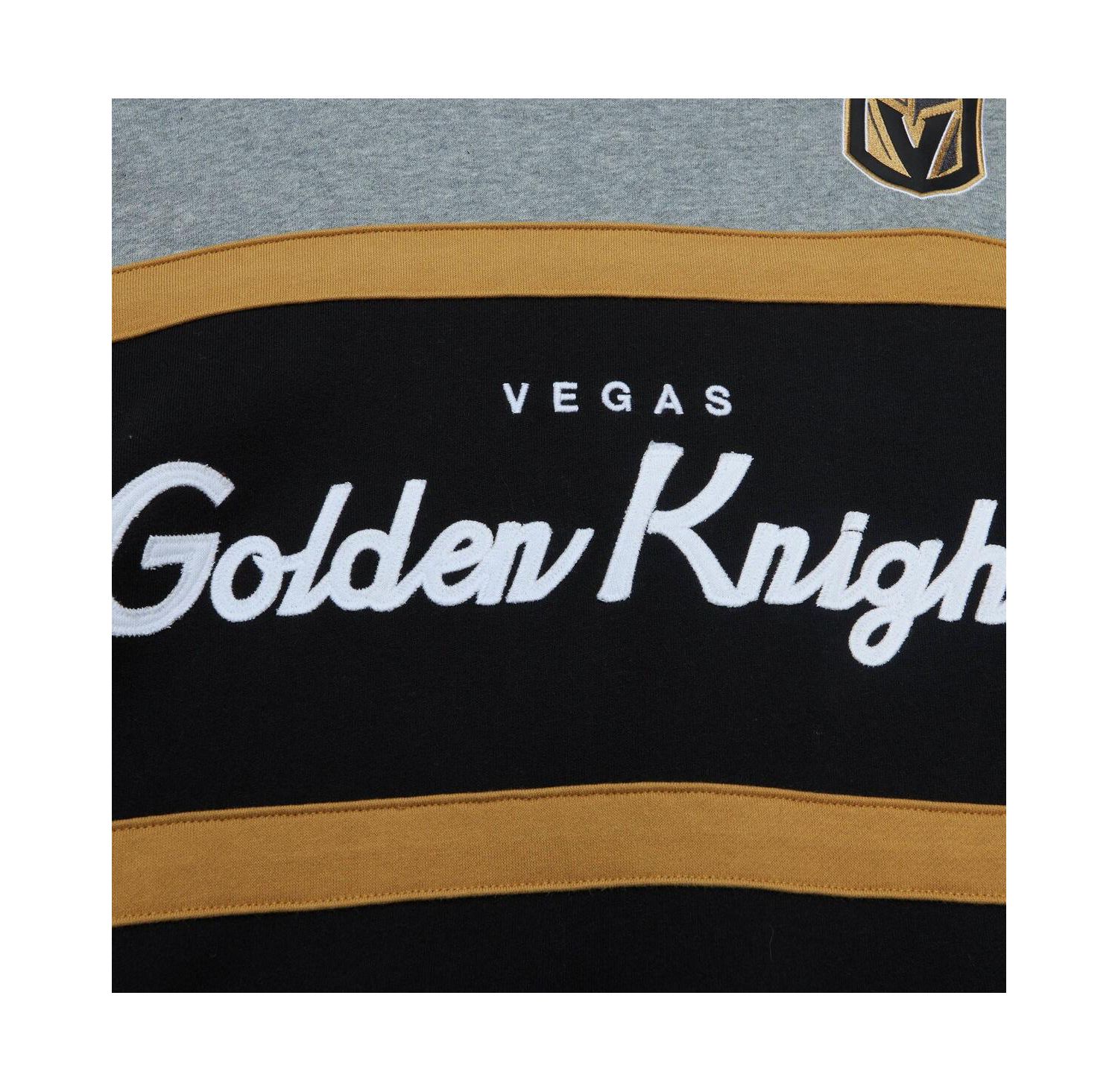 Men's Black, Gray Vegas Golden Knights Head Coach Pullover Hoodie