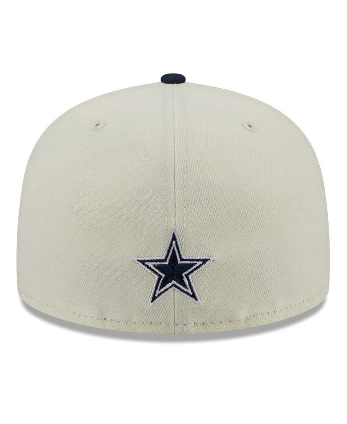 New Era Men's Cream, Navy Dallas Cowboys Originals 59FIFTY Fitted Hat ...