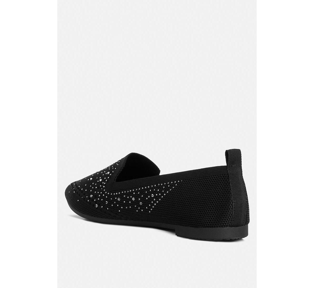 abedi rhinestone embellished pull tab loafers