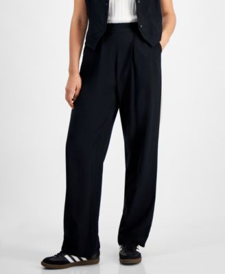 And Now This - Women's Pull-On Railroad-Striped Pants