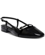 Macy's black flats womens top