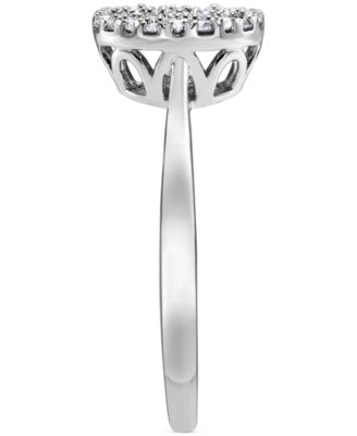 Diamond Circle Cluster Ring (1/2 ct. t.w.) in 10k White Gold