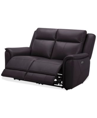 Addyson 64" 2-Pc. Leather Sofa with 2 Zero Gravity Recliners with Power Headrests, Created for Macy's