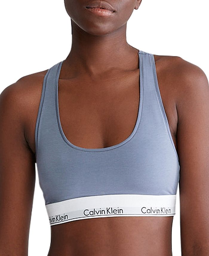 Calvin Klein Calvin Klein Women's Modern Cotton Unlined Bralette QF5980 -  Macy's