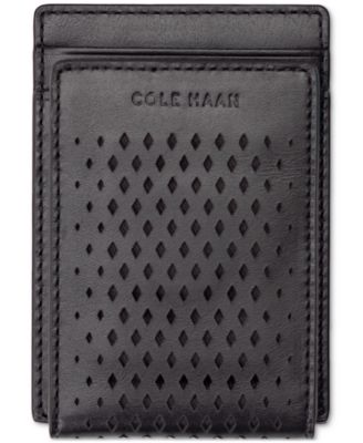 Cole Haan - Men's Washington Perforated Leather Card Case Wallet
