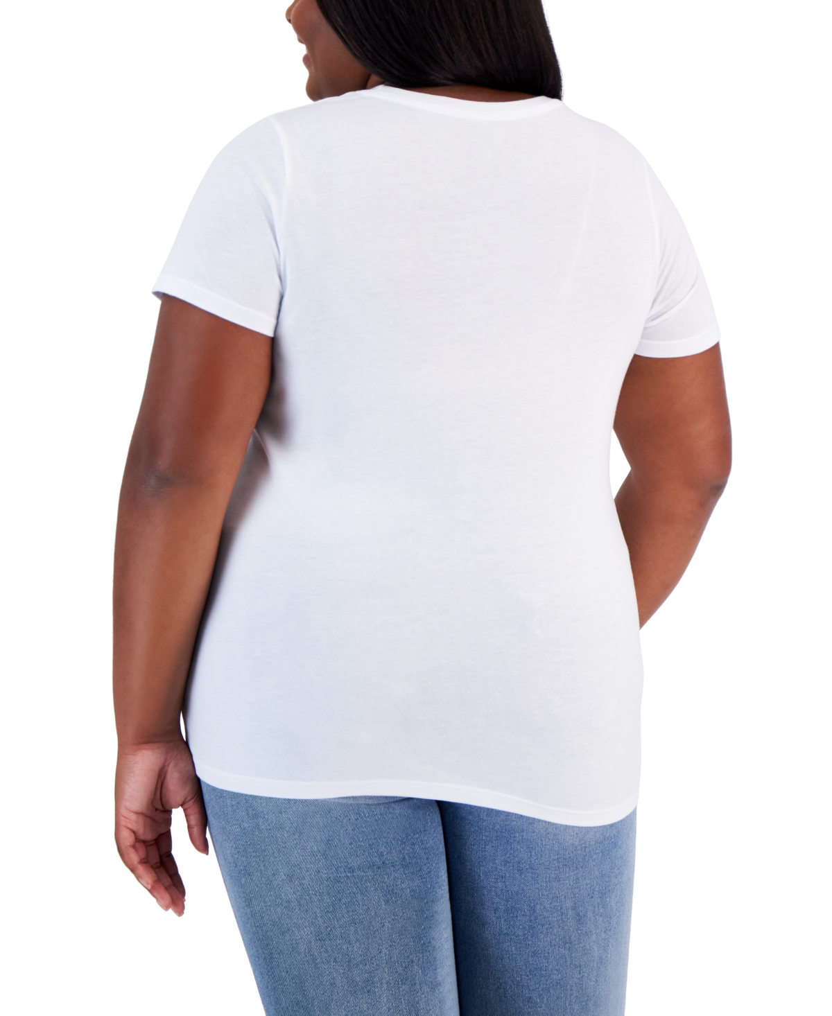 Hybrid Apparel Trendy Plus Size Butterfly Afro Hair Graphic T-Shirt