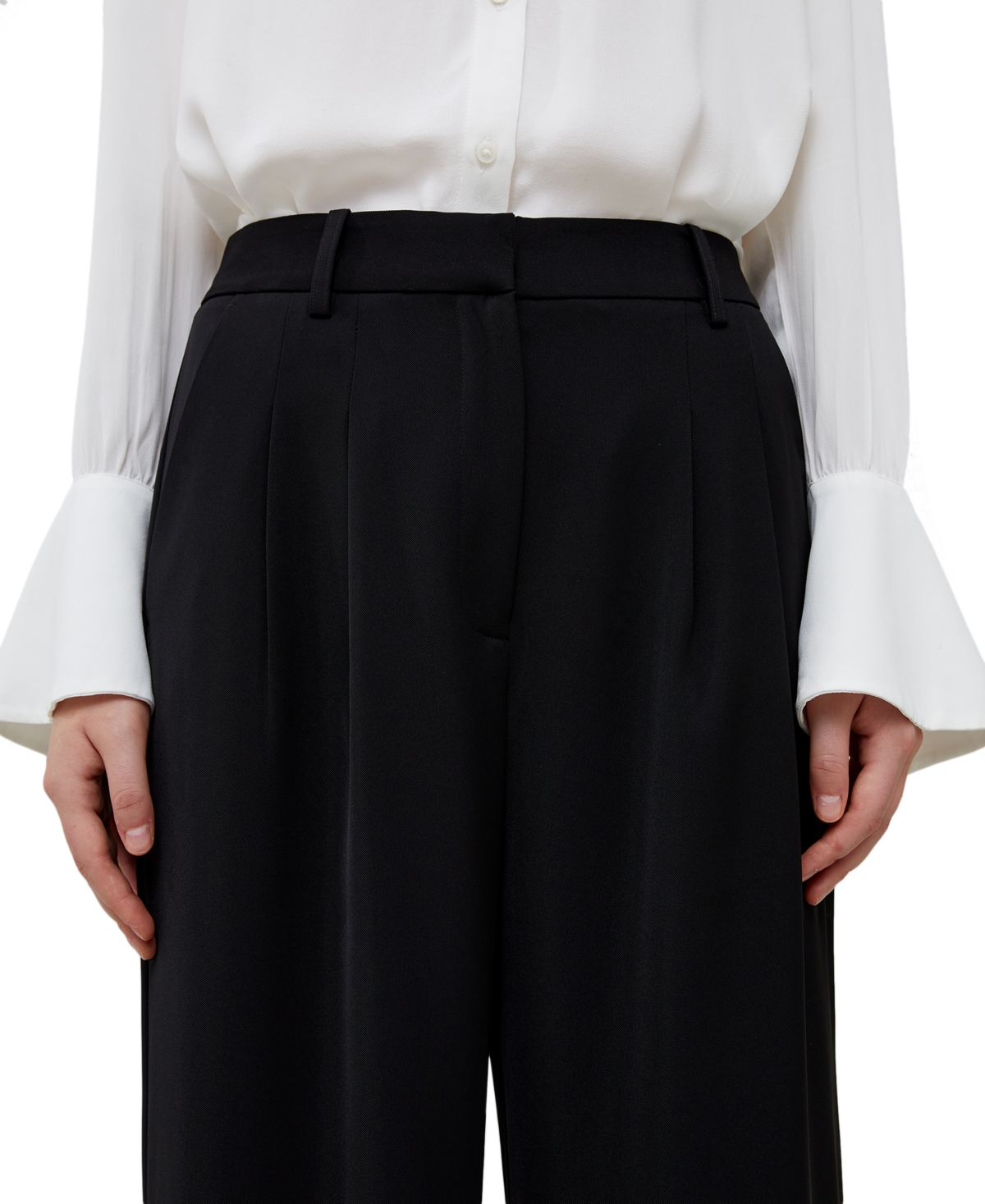 FRENCH CONNECTION WOMEN'S HARRIE WIDE LEG SUITING PANTS 