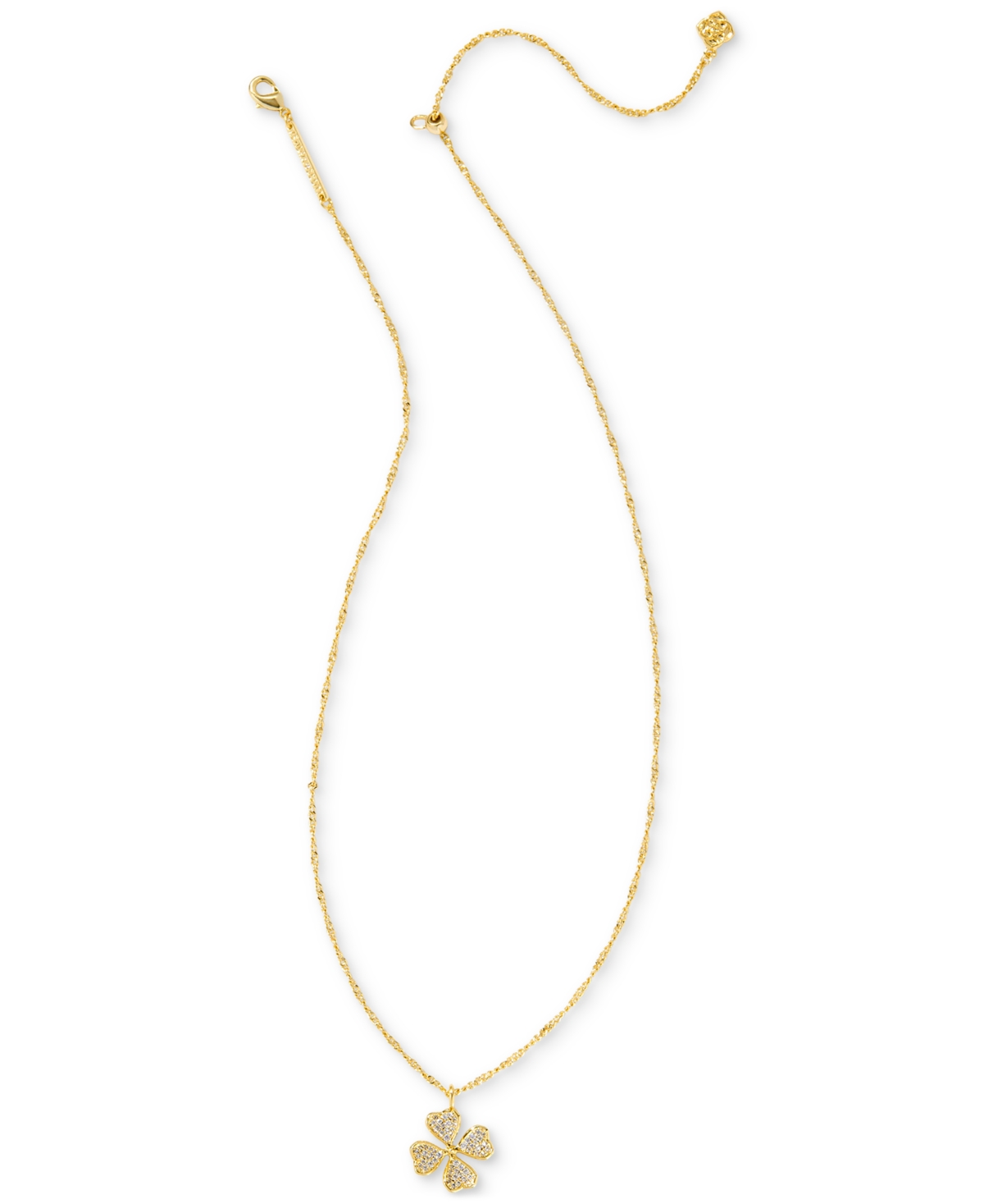 Kendra Scott 14kPlated Color Pave Clover 19