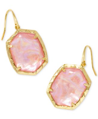 Imitation Pearl 14k Gold Plated Over Brass Daphne Drop Earrings