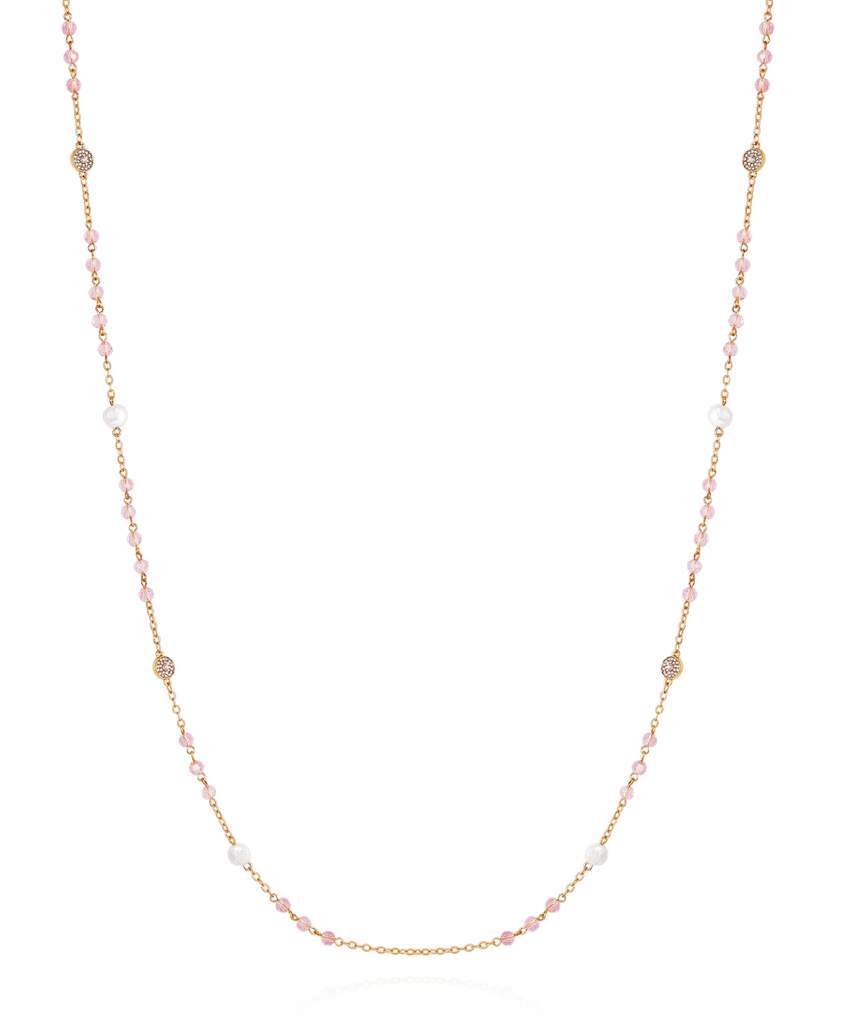Gold-Tone Long Dainty Necklace - Gold