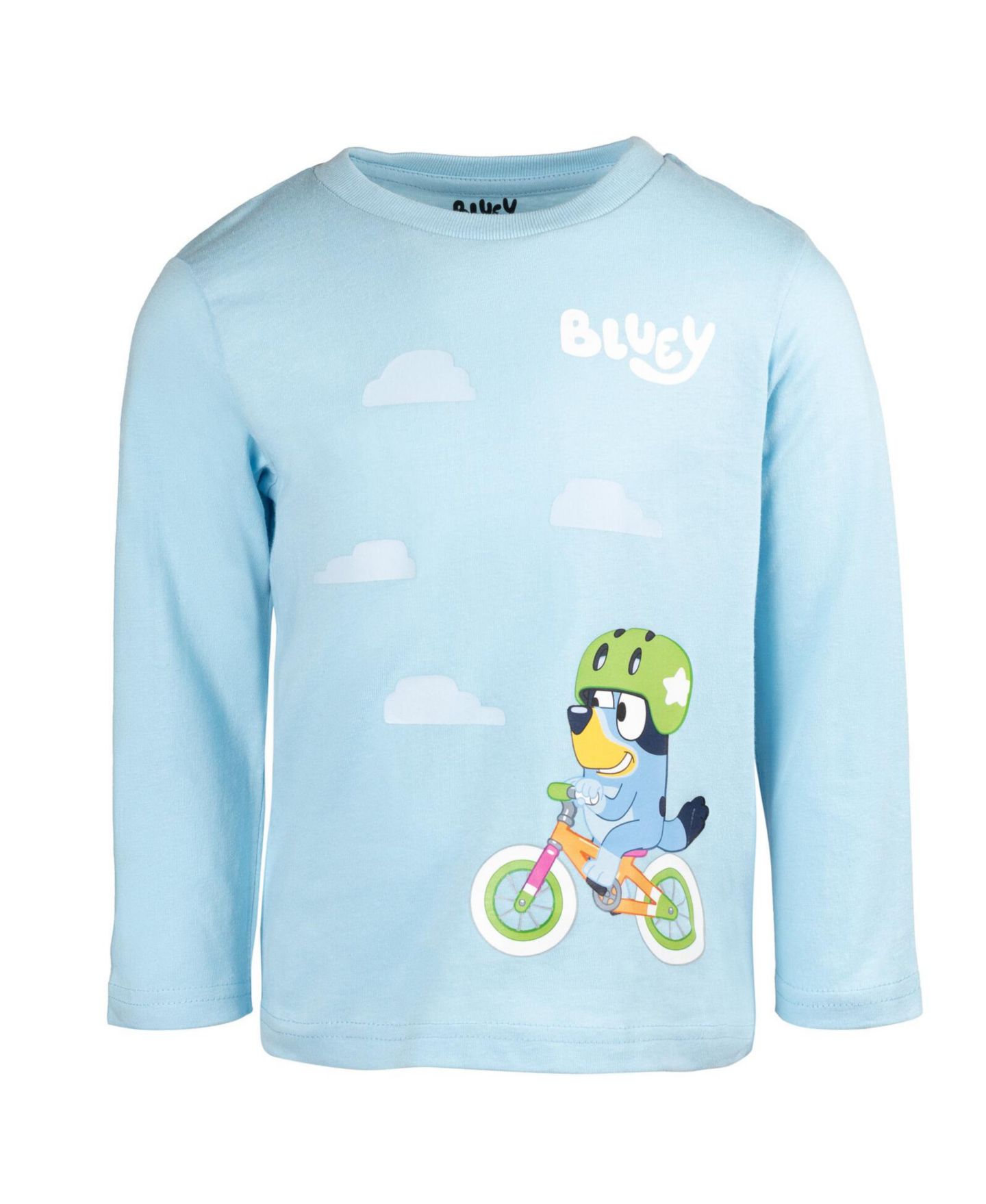 Футболки Bluey 2 Pack Long Sleeve Graphic T-Shirt для девочек, цвет: Синий / Серый — фото 3