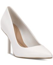 Macys white pumps on sale