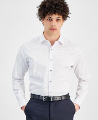 Men's Temperature Regulating Solid Dress Shirt, Slim & Regular Fit