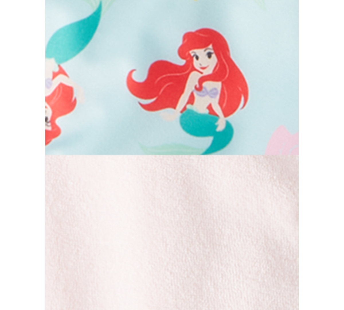 Shop Disney Baby The Little Mermaid 2-pc. Printed One-piece Swimsuit & Hooded Swim Cover-up Set In Pink