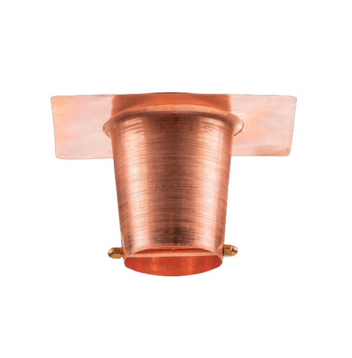2 Inch Copper Gutter Adapter - Rain Chain Hanger & Diverter - Copper