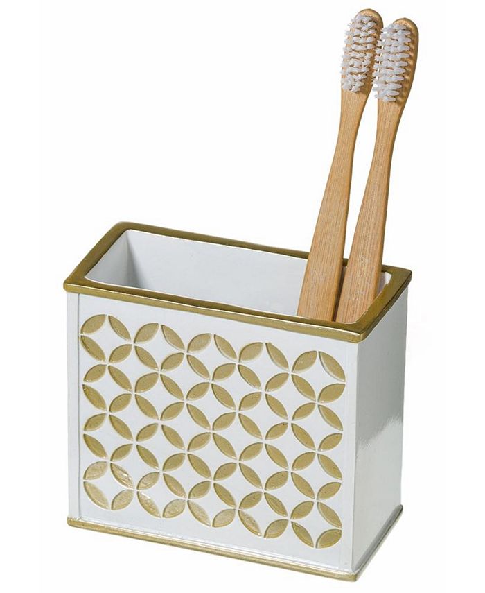 Creative Scents Diamond Lattice White Toothbrush Holder Macy's