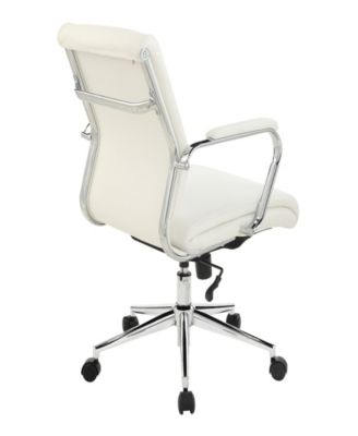 Office Star 41.25" Fabric, Chrome Mid Back Manager's Office Chair