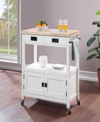 Office Star 35.25 Wood Radford Kitchen Cart
