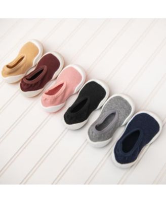 Infant Boy Girl First Walk Sock Shoes Flat Navy