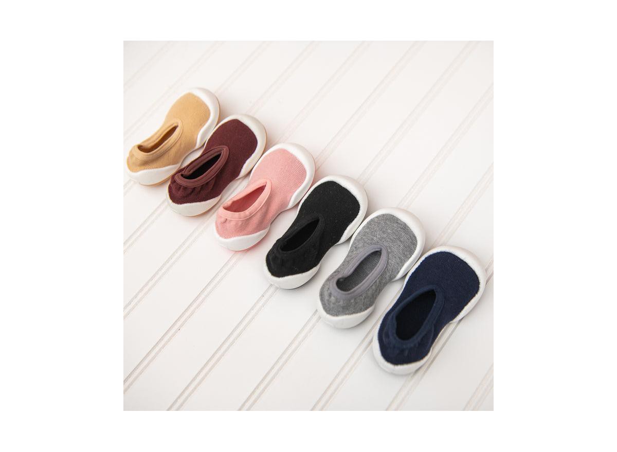 Детские Komuello Infant Boy Girl First Walk Sock Shoes Flat Navy — фото 3