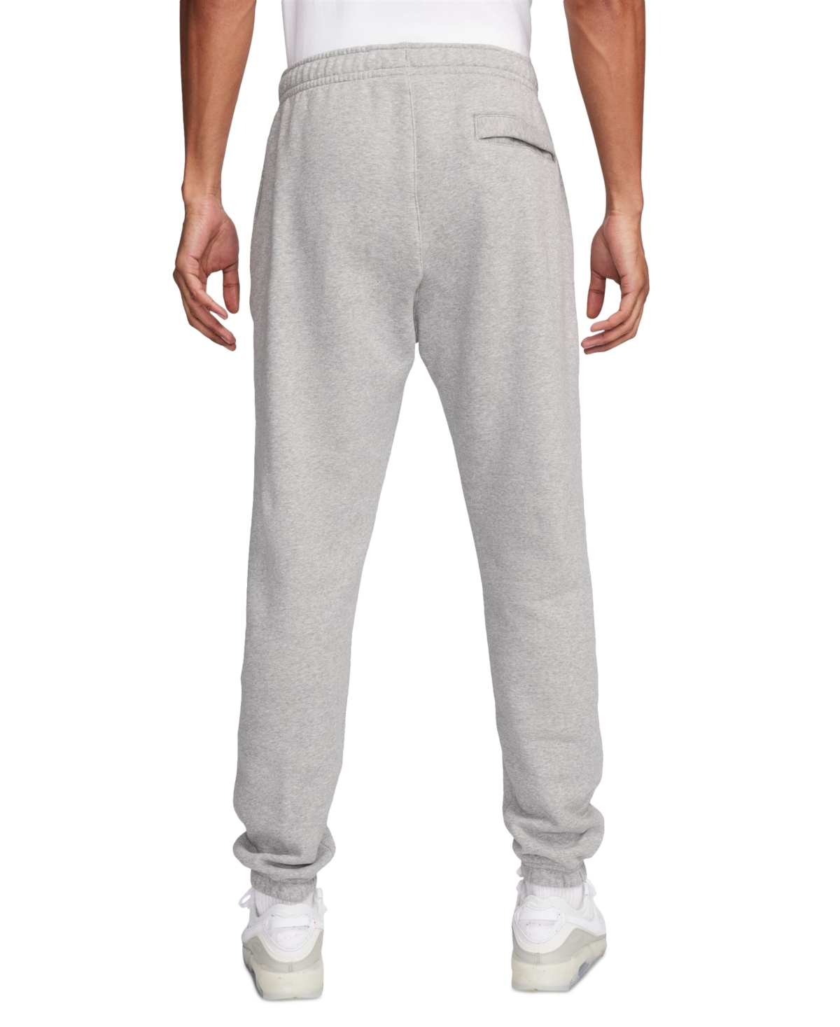 Nike Men's Club Fleece Stacked Logo-Print Cuffed Pants -safety Orange