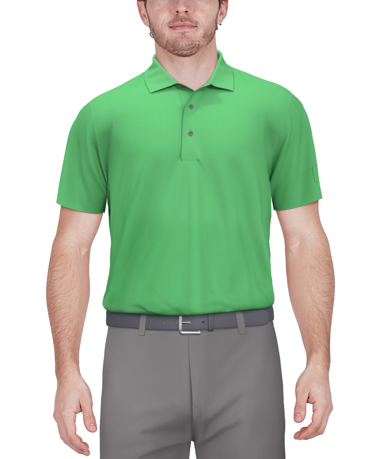 Shop Pga Tour Men's Airflux Mesh Golf Polo Shirt In Spring Bouquet