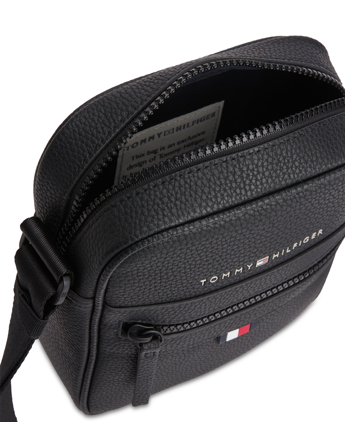 Tommy Hilfiger Men's Essential Mini Reporter Bag In Black