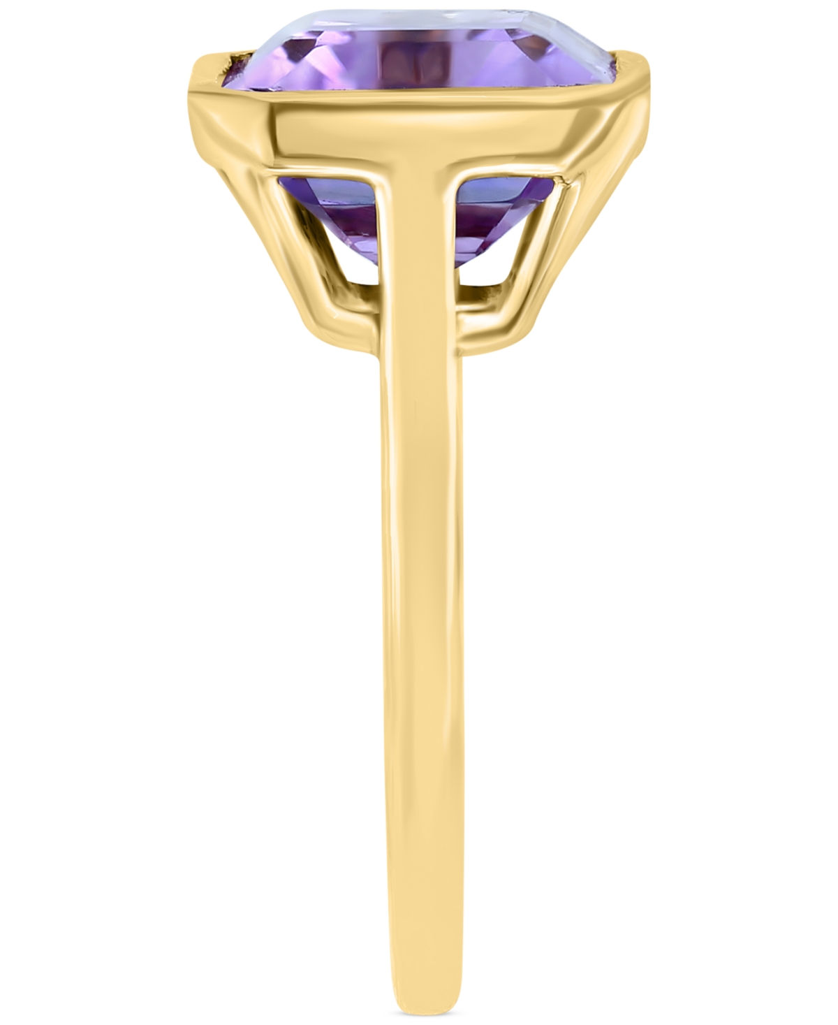 Effy Pink Amethyst Bezel Statement Ring (7-1/8 ct. t.w.) in 14k Gold - 14K Gold