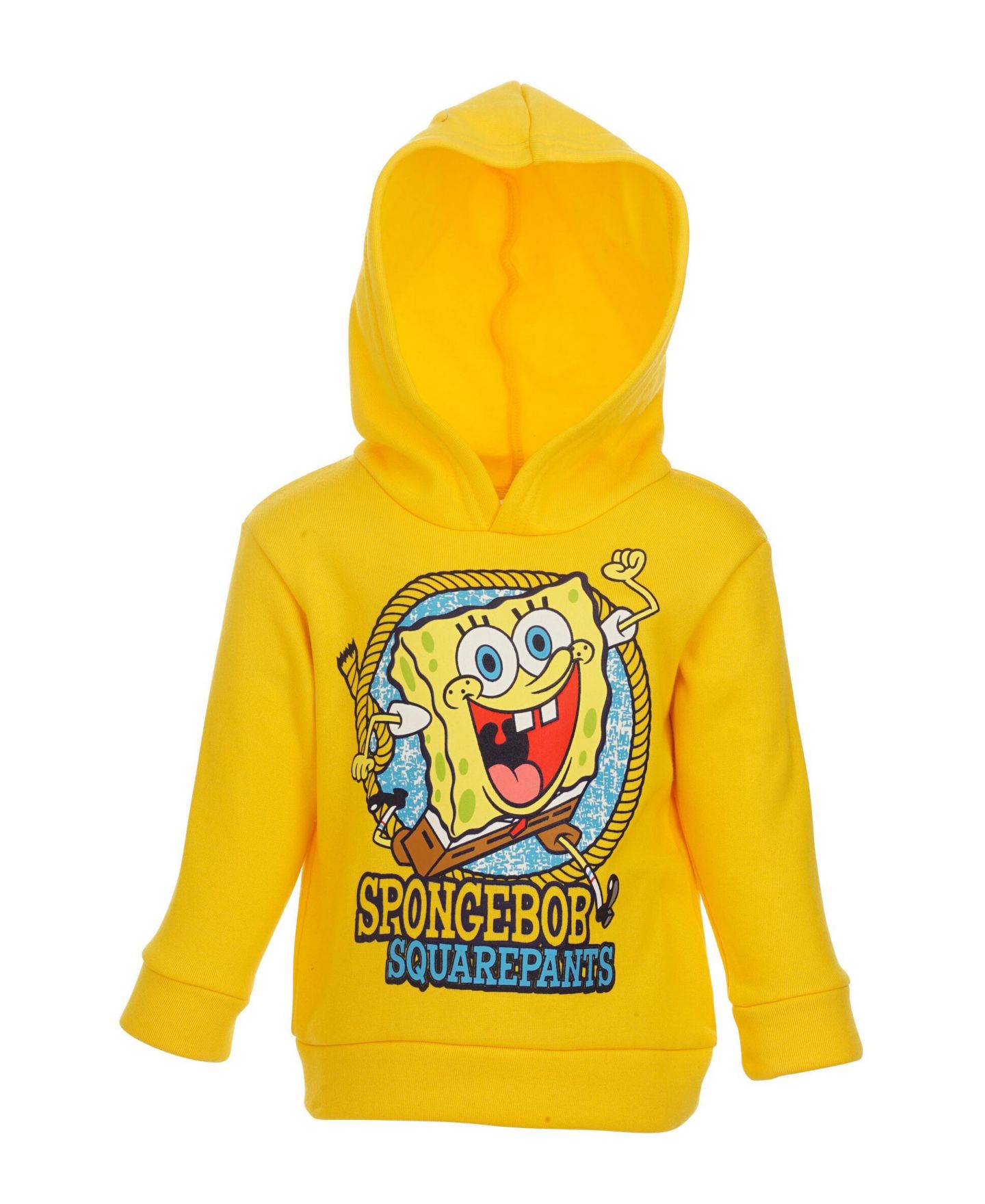 Детский комплект SpongeBob SquarePants Nickelodeon для мальчиков: флисовое худи и штаны, цвет: Жёлтый — фото 5