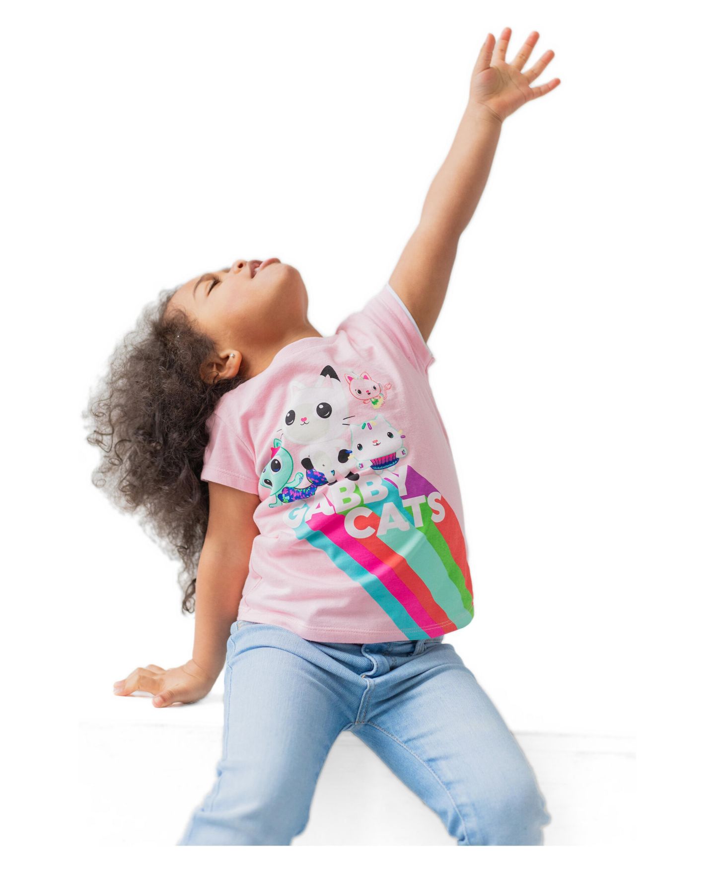 Футболки Gabby's Dollhouse 2-Pack Short Sleeve для девочек, цвет: Розовый аквамариновый — фото 2