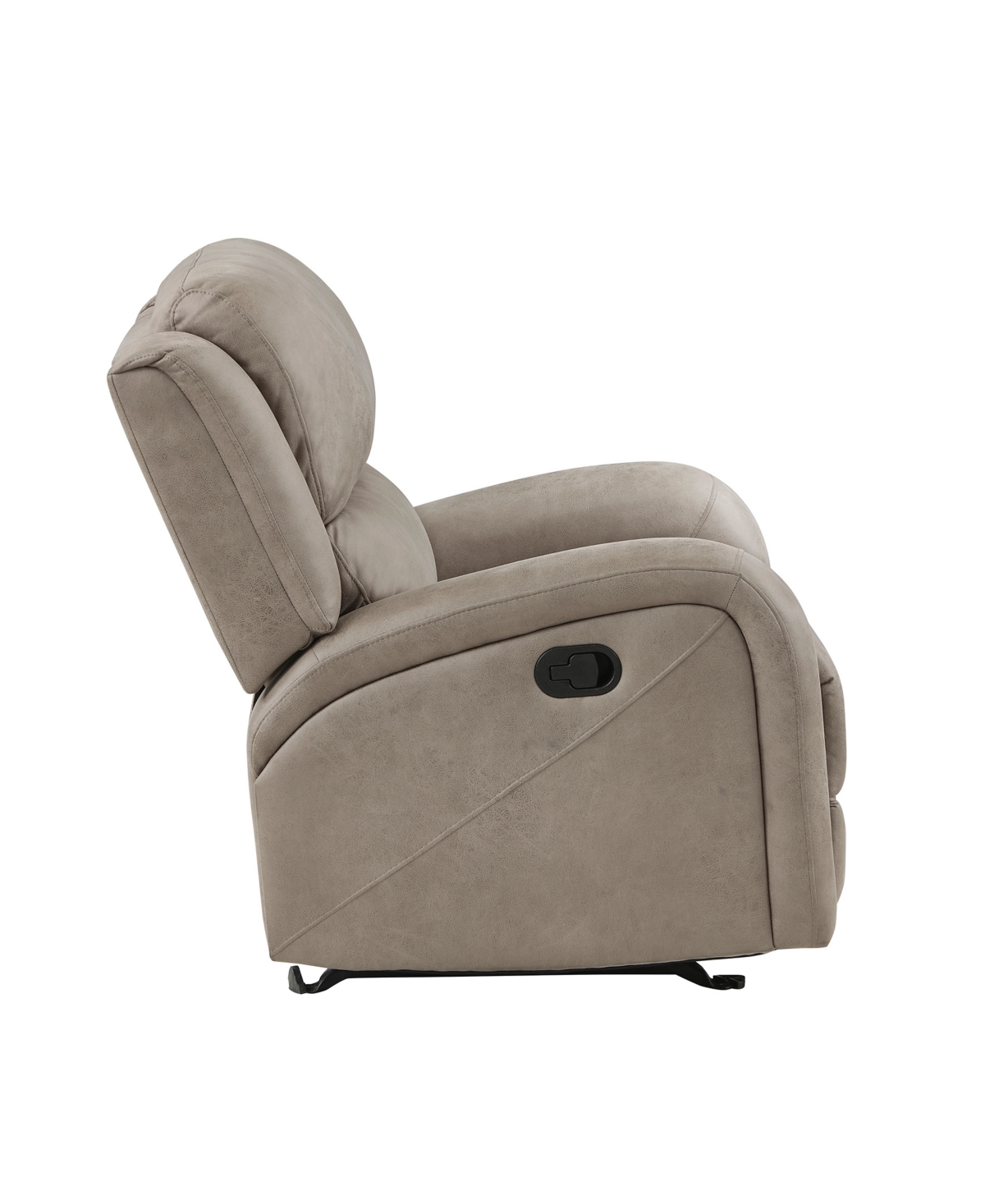 Homelegance White Label Aubrey 38" Rocker Reclining Chair In Brown