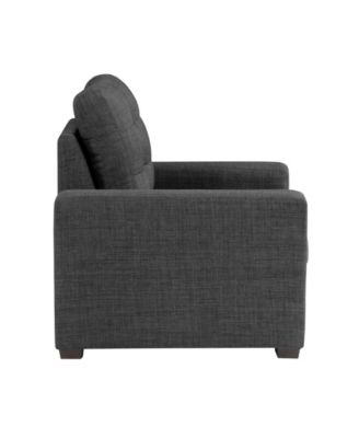 White Label Bonita 38" Chair with Pull-Out Ottoman