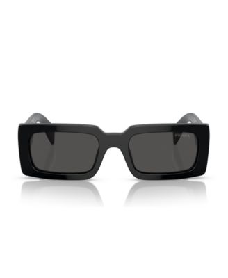 Lettering Rectangular Women's Sunglasses, PR A07S